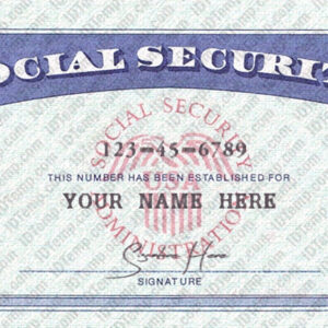 Social Security Card Template psd front 04